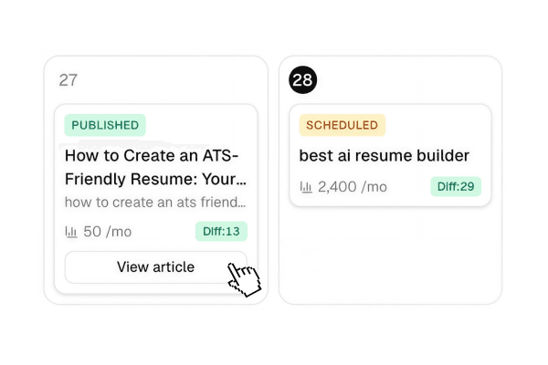 AI plans + writes your content